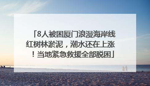 8人被困厦门浪漫海岸线红树林淤泥，潮水还在上涨！当地紧急救援全部脱困