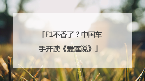 F1不香了？中国车手开读《爱莲说》